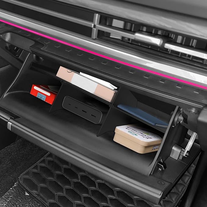 LUCKEASY Glove Box Divider for Hyundai Santa Fe 2026 2025 2024 - Image 2