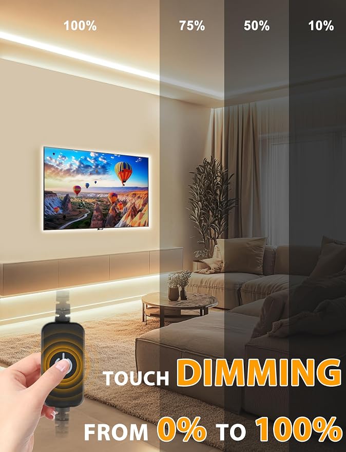 Lamomo LED Strip Lights Neutral White, 32.8Ft Dimmable LED Rope Lights, 4500K Waterproof Silicone LED Neon Lights for Bedroom Indoor Home Decor (Power Adapter Included) - Image 2
