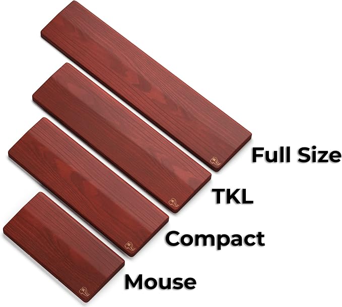 Glorious Gaming Wooden Mouse Wrist Rest - Brown/Golden Oak - for Gaming Mice, Wood Ergonomic Palm Rest| 8x4 inches/19mm Thick (GV-M-Brown) - Image 3