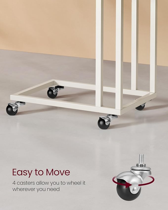 VASAGLE C Shape End Table for Couch or Sofa, Industrial Small Side Table - Image 5