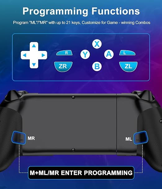 LIFUFUTEE Mobile Gaming Controller for iPhone/Android, Wireless Phone Controller with Hall Joysticks/Triggers, Mobile Controller Support Phone Case for Xbox Game Pass, Steam Link & More, Black - Image 7