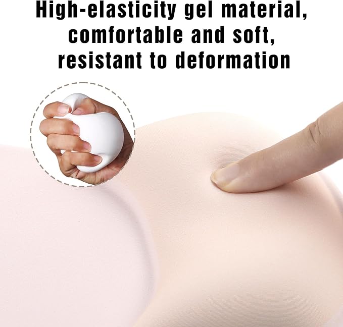 Ergonomic Mouse Pad with Wrist Rest - Gel Wrist Support Mousepad with Non-Slip PU Base for Computer, Laptop, Office & Home - Image 5
