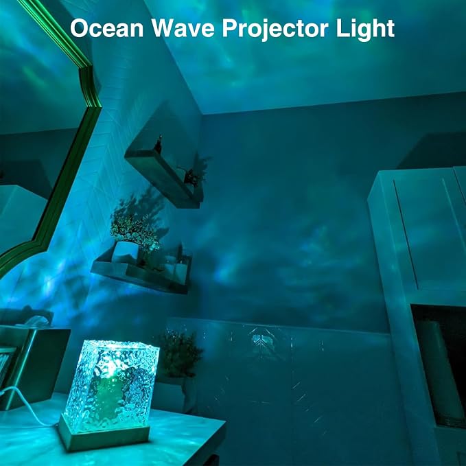 Ocean Wave Projector Light with Remote, 16 Color Ambient Lighting for Room - Image 7