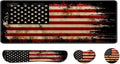 Desk Pad and Keyboard Wrist Rest, Large Mouse Pad + Keyboard Pad+Mouse Wrist Support, Non-Slip Desk Mat Protector for Office, Home 31.5×11.8 Inches National Flag by AFUZLE
