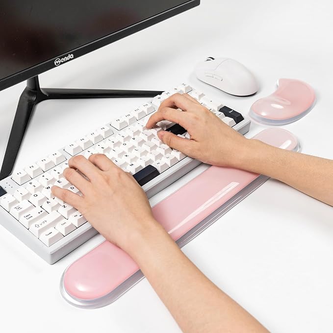 Gel Keyboard and Mouse Wrist Rest Set,Wrist Support for Computer Keyboard - Image 4