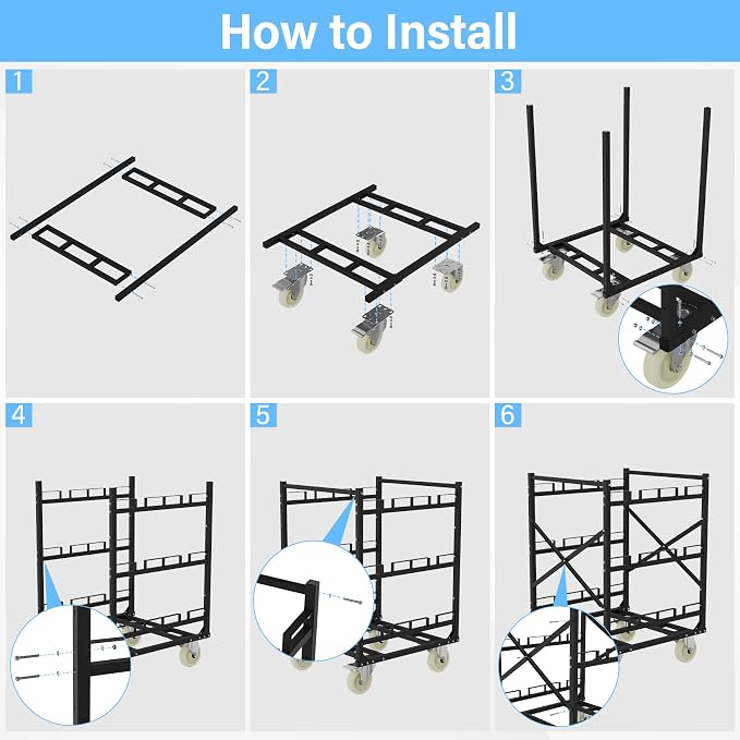 Stanchion Post Cart 6 Posts Ideal for High-Traffic Areas - Image 5
