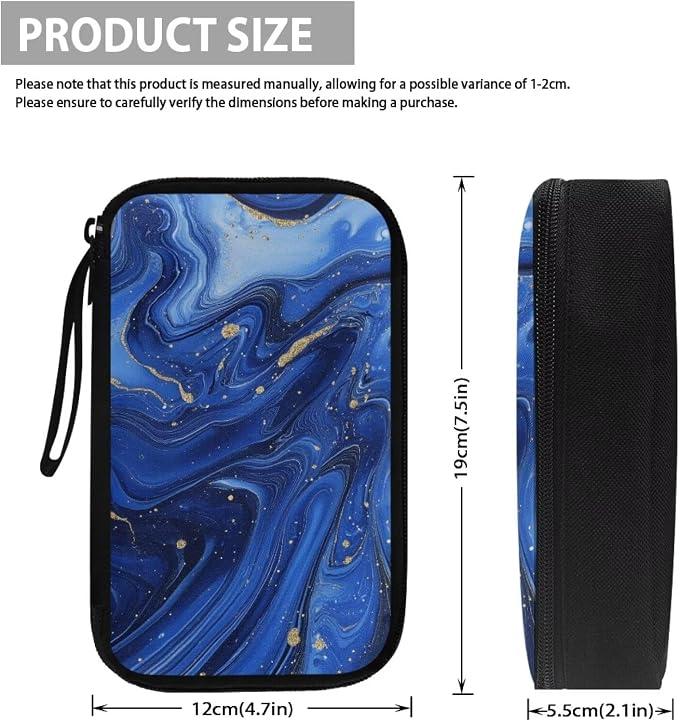 Marble Electronics Case Portable Electronic Accessories Carry Case Tech Pouch for Cable Cord Charger Phone Earphone Power Bank SD Card Travel Use - Image 5