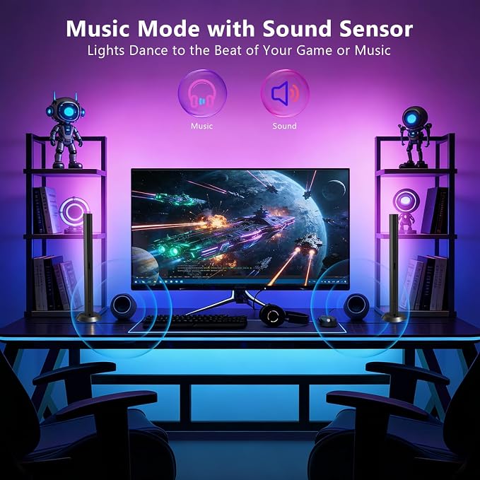 DAYBETTER Smart LED Light Bars,RGBICWW TV Light Bar for Living Room,Gaming - Image 4