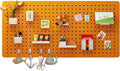 Pegboard, Desk Wall Organizer, Pegboard Stand, Wall Organizer Combination Kit, Wall Mounted Pegboard for Home, Gaming Room, Garage(Orange,60 * 40cm) by Unknown
