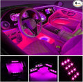 4PCS 48 LED Car Interior Lights, Pink Under Dash Light Kit by EJsSUPERCAR