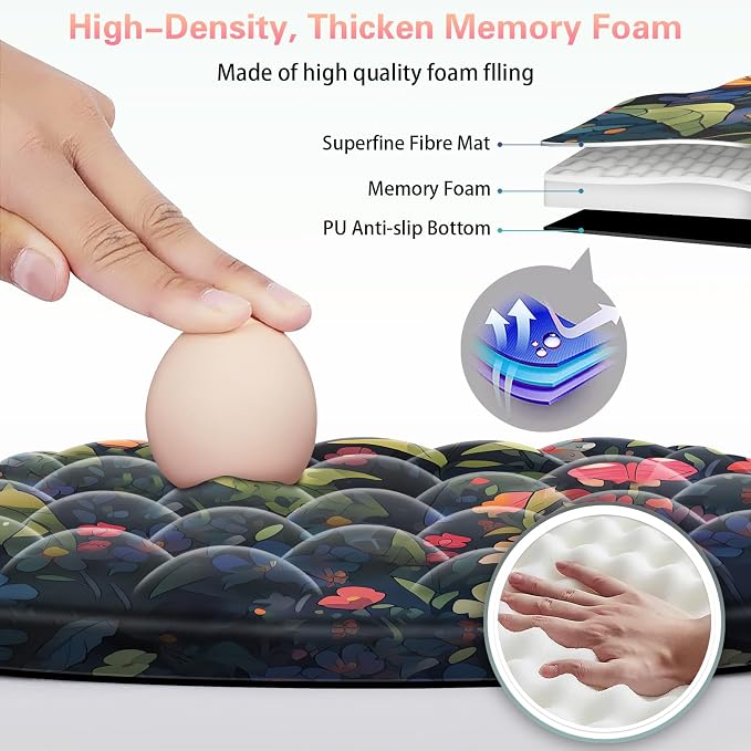 Mouse Pad with Wrist Rest, Canjoy Ergonomic Wrist Support with Massage - Image 4