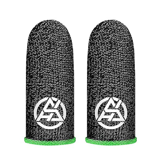 Flexible Gaming Finger Gloves Protectors with Ventilated Fabric Perfect for Shooters Competitive 2pcs Wicking Finger Sleeves by Unknown