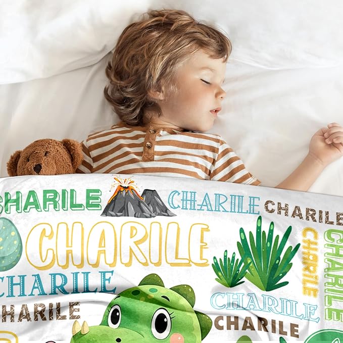 Ship Next Day, Personalized Baby Blankets - Printed in USA, Custom Name Blanket, Baby Blanket with Name, Ultra-Soft Cozy Fleece Blankets, Gifts for Baby Newborn Toddlers Boys & Girls Kids - Image 3