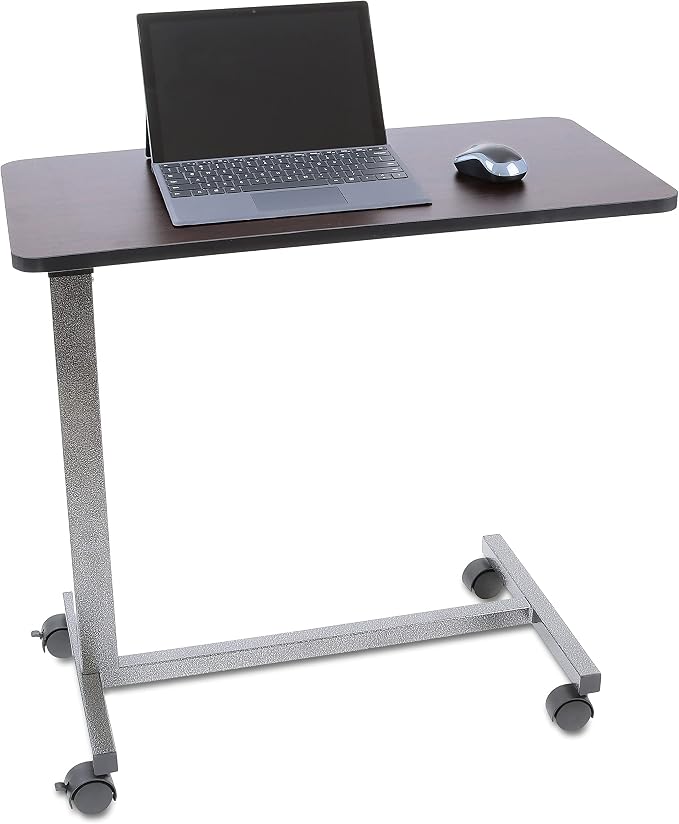Roscoe Medical Hospital Bed Table, Rolling Overbed Table, Laptop Tables for Recliner, Bed, Bedside and Sofa - Computer Tables, Hospital Tray, Adjustable with Wheels and Secure Height Adjustment - Image 7