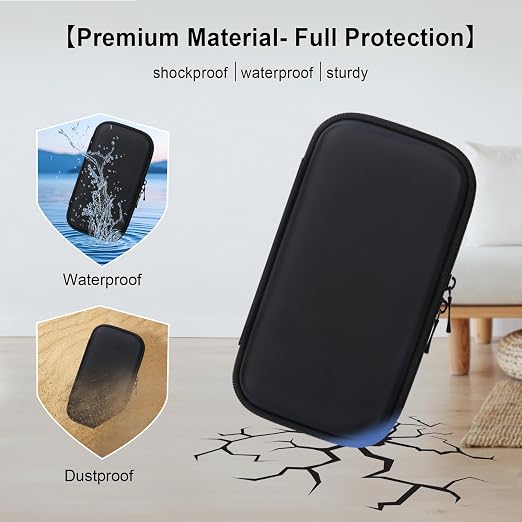 Elonbo Carrying Case for TaddToy/WELLST·G/Beijue/FAMILY POCKET/CCTU/X- JOYKIDS/GREENCREEK/Beico/KAVOYI/GuaiyeyeAP/TEBIYOU Handheld Game Console, Portable Electronic Gaming Player Bag, Black - Image 4