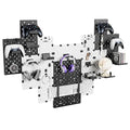 PEGZONE Controller and Headphone Holder Wall Mount, 14pcs, Black & White | Modular Gaming Pegboard with Accessories, Controller Stand, Disc Shelf Organizer by Pegzone