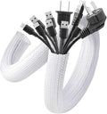 AGPTEK Cable Sleeve, 10ft - 1.5 inch Cable Management Cord Hider, White by AGPTEK
