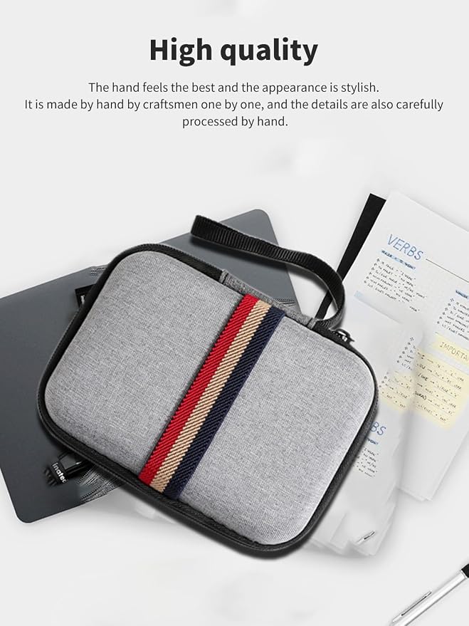 Case for G350 Retro Game Console,NOUKAJU Storage Box,Portable Travel Carrying Protective Storage Case,Protective Case for G350 Retro Handheld Game Console(Grey) - Image 6