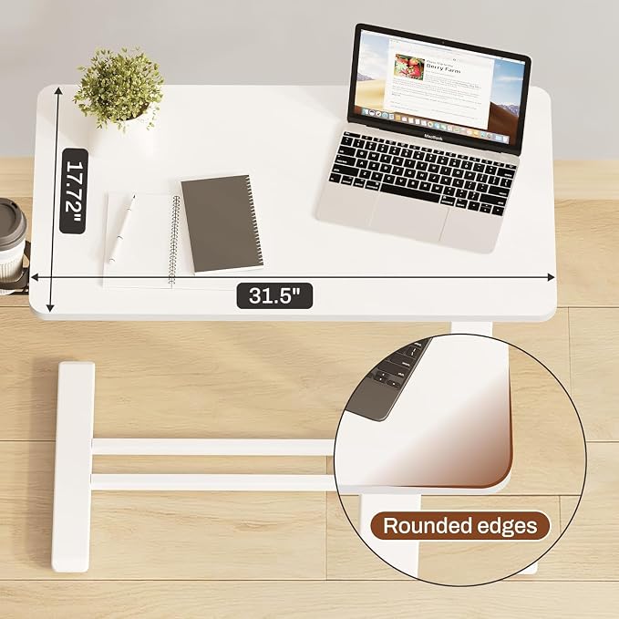 FLEXISPOT 28" Mobile Standing Desk Pneumatic Lift Computer Workstations - Image 6