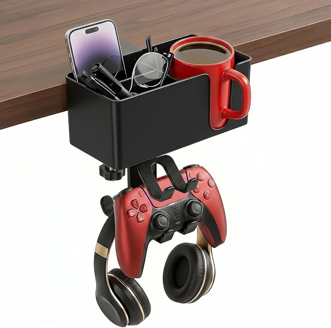 5 in 1 Desk Cup Holder Clamp, Detachable Pencil Holder by MYITYARD