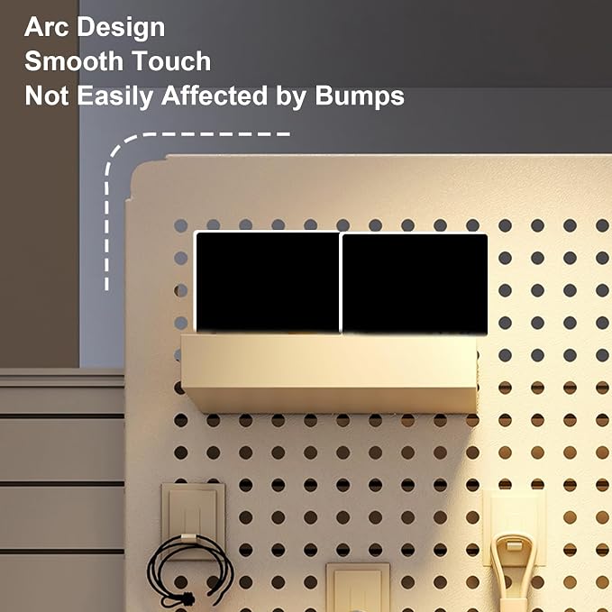 Desktop Clamp Peg Board with Accessories, Metal Pegboard, Height Adjustable, Suitable for Organize Home,Office and Gaming Setup(Blue) - Image 7