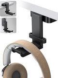 Lamicall Headphone Stand Adhesive Rotatable Headset Earphone Hanger Hook | 360° Rotation Earphone Holder, Cable Organizer Headphone Stand, for All Headset Gaming HyperX, Razer, Sony, Senn heiser by Lamicall