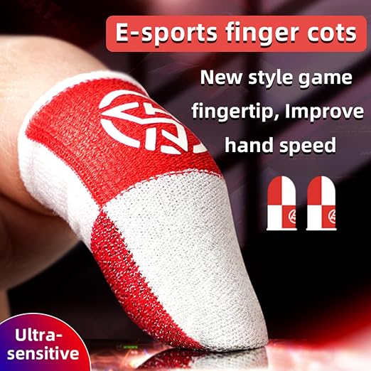 Gaming Finger Sleeves Protectors Antislip Touch Displa Gloves for Precise Mobile Game Control 4pcs FPS Gaming Finger Sleeves - Image 3
