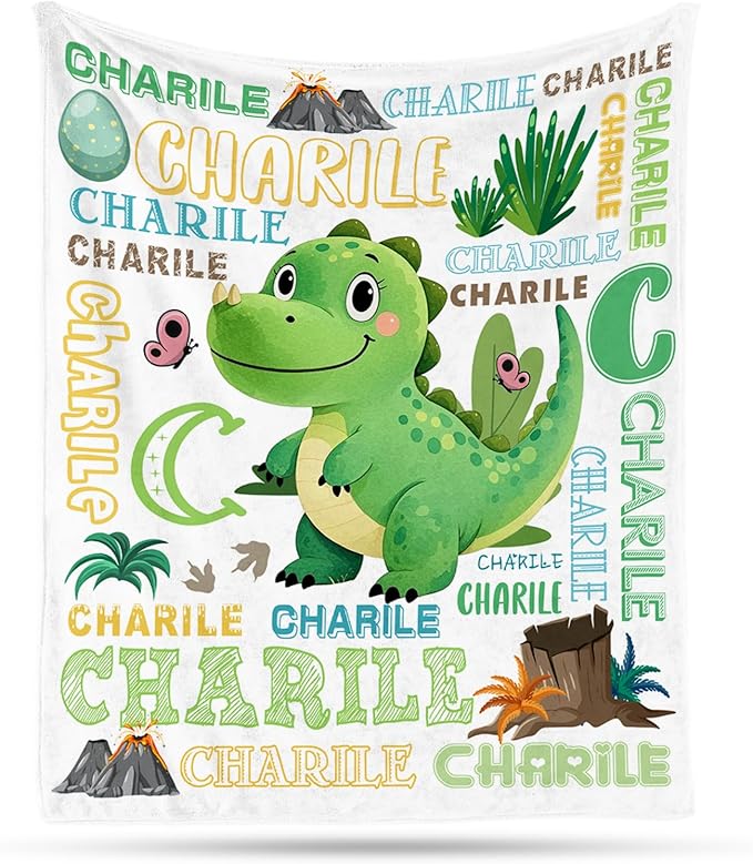 Ship Next Day, Personalized Baby Blankets - Printed in USA, Custom Name Blanket, Baby Blanket with Name, Ultra-Soft Cozy Fleece Blankets, Gifts for Baby Newborn Toddlers Boys & Girls Kids by Unknown