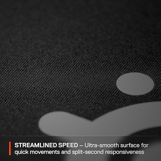 SteelSeries QcK L Performance Speed Gaming Mousepad — Extra Density for a Smooth Glide — Low-Profile Edge Stitching — Non-Slip Neoprene Rubber Base — 16.54 x 19.29 inch — FPS, MOBAs, RTS, MMO - Image 3