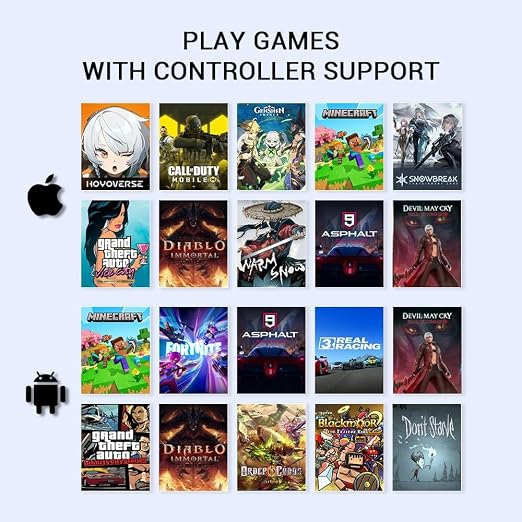 GameSir X5 Lite Mobile Gaming Controller for Android & iPhone 15/16 Series (USB-C), Hall Effect Joystick, Lightweight Ergonomic Phone Controller- Play Genshin Impact & Zenless Zone Zero (Renewed) - Image 6