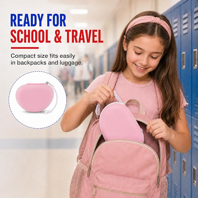 ANKHOH Kids Headphone Case for eKids, for Beats Solo4 Headphones, LightPink - Image 7