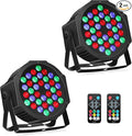 36LEDs RGB Stage Lights 2Pack: 36W LED Par - Sound Activated Remote & DMX Control - Corded Electric Uplights for Events Wedding Party Club Band Music Dance DJ Live Show Church Lighting by YeeSite