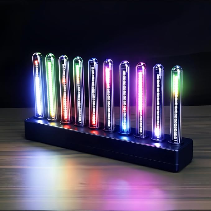 Audio Music Visualizer, Sound Pickup Spectrum Analyzer,Sensing Sound Modulation LEDs Sound Control Light, LED Music Audio Visualizer for Gaming Room Car Decoration, for Ambient Lighting by Home