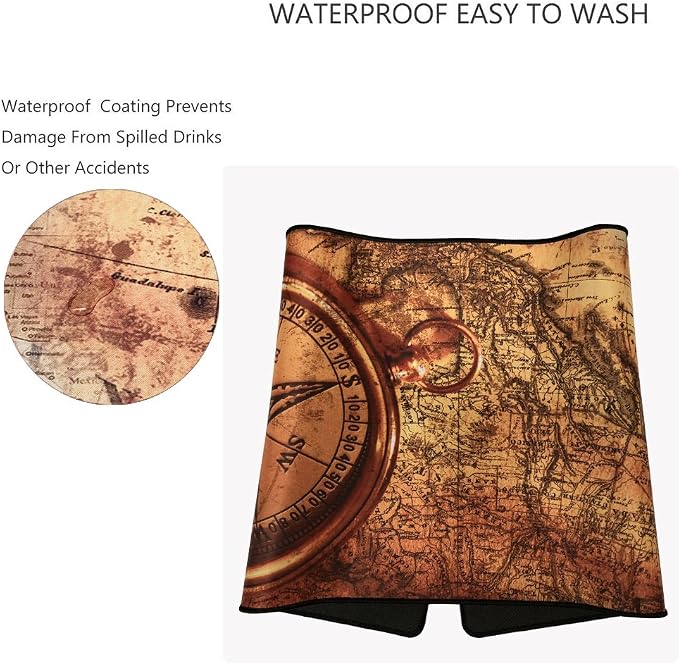 XXL Professional Large Mouse Pad& Computer Game Mouse Mat (35.4x15.7x0.1IN, Compass) - Image 4