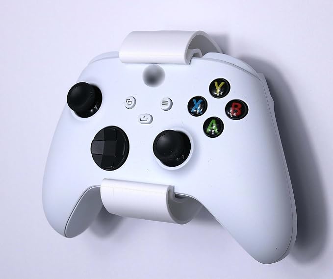 Controller Holder – Under Desk or Wall Mount Compatible with PS5 DualSense and Xbox Controllers | Quick Snap-in Design | Made in USA - Image 2