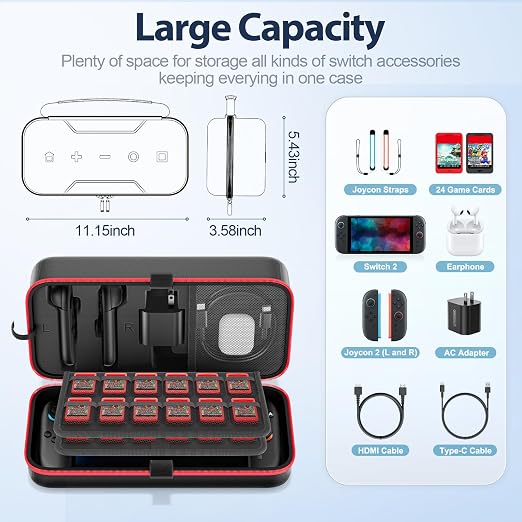 OIVO Carrying Case for 2025 Nintendo Switch 2, Switch Travel Carry Case - Image 4