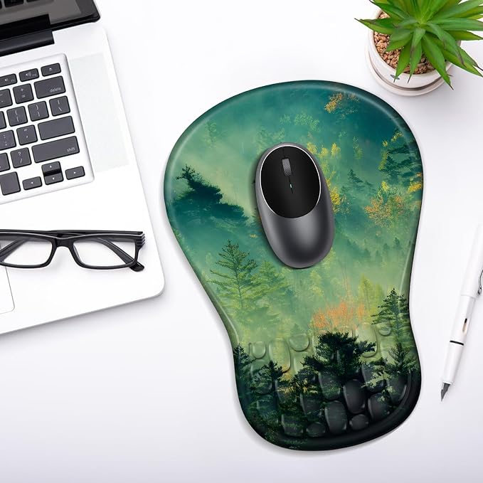 YIWEI Ergonomic Mouse Pad with Wrist Rest for Carpal Tunnel Pain Relief - Image 6