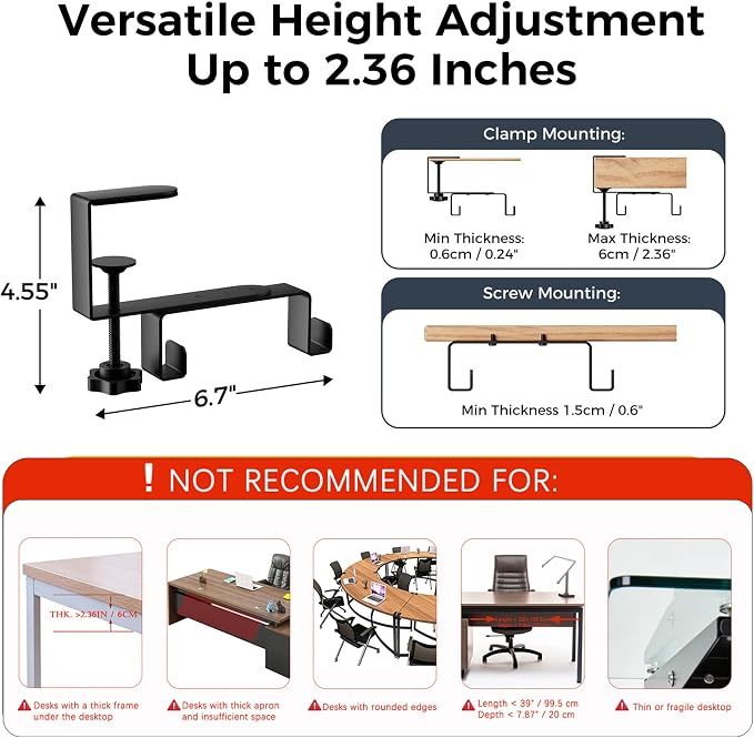 No-Drill Cable Management for Standing Desk - Image 6