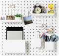 VUSIGN Peg Board Combination Kit 22"x22" Pegboards, White | Pegboards and Accessories, Two Installation Modes, Pegboard Organizer Kit 4 Panels & Accessories for Wall by VUSIGN