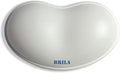 BRILA Ergonomic Silicone Mouse Wrist Rest, Cooling Silica Gel PU Leather Mouse Wrist Support Pad for Office Work and Laptop Computer Gaming (White Leather) by BRILA