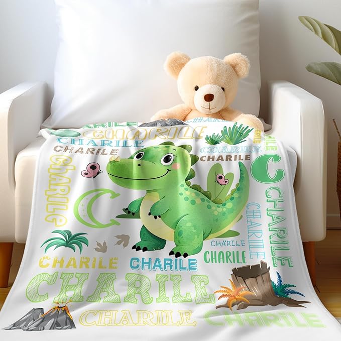 Ship Next Day, Personalized Baby Blankets - Printed in USA, Custom Name Blanket, Baby Blanket with Name, Ultra-Soft Cozy Fleece Blankets, Gifts for Baby Newborn Toddlers Boys & Girls Kids - Image 2