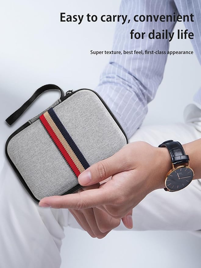 Case for G350 Retro Game Console,NOUKAJU Storage Box,Portable Travel Carrying Protective Storage Case,Protective Case for G350 Retro Handheld Game Console(Grey) - Image 4
