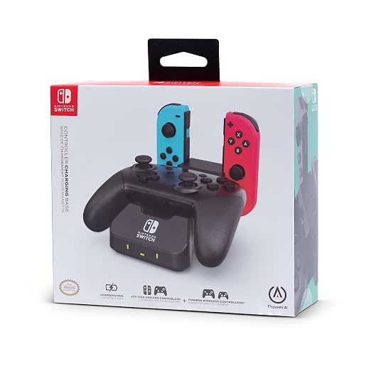 PowerA Controller Charging Base for Nintendo Switch, Black, Wireless Controller charging, Charge, rechargeable battery, Nintendo Switch, Joy-Con Charging, PowerA Wireless Charging - Image 8