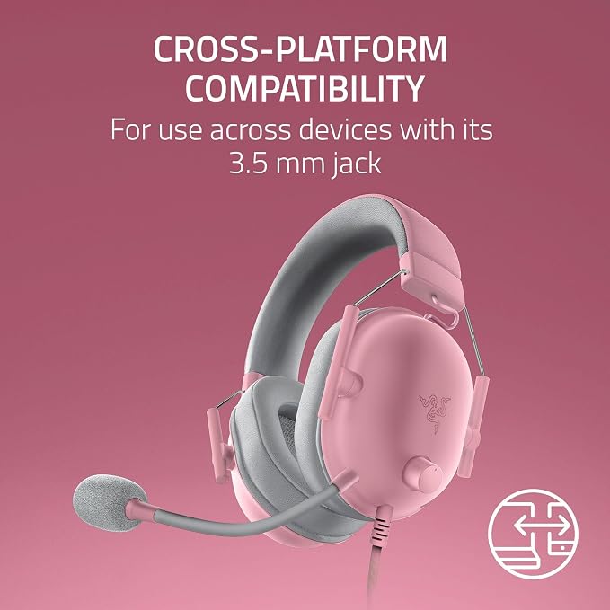Razer BlackShark V2 X Wired Xbox Gaming Headset, Pink - Image 7