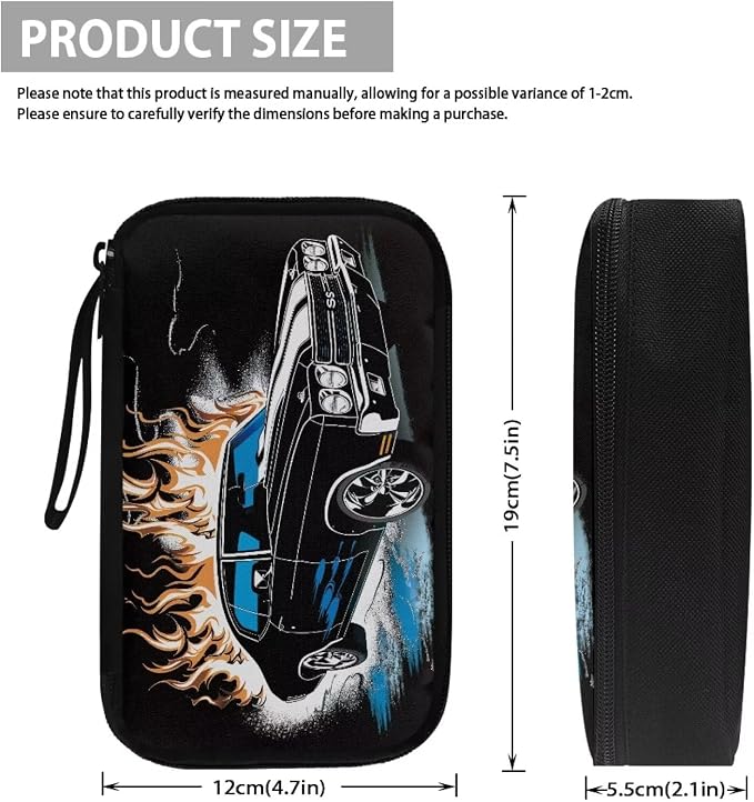 Racing Car Print Electronic Organizer Travel Organizer Bag Electronics Accessories Cases Storage Bag Waterproof for Cable USB SD Card Power Bank Earphone - Image 5