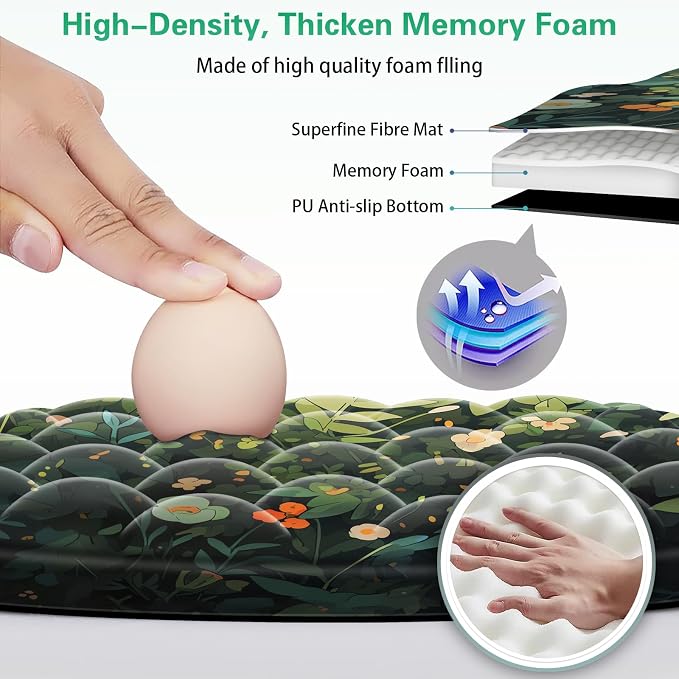 Mouse Pad with Wrist Rest, Canjoy Ergonomic Wrist Support with Massage - Image 4