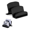 BRAINWAVZ Dual Game Controller Holder Desktop Stand - for PS5, Xbox Series X, One, PS4, Switch, PC, Gamepads & More UGDS06, Black by Brainwavz