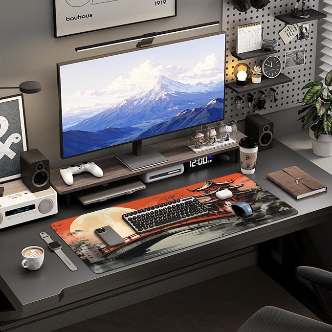 Mouse Pad Gaming - Desk Mat for Keyboard and Mouse - Large Mouse Pads for Desk, Gaming Mousepad with Non-Slip Base, Desks Pad (31.5" X 11.8") for Game, Office and Home - Image 6