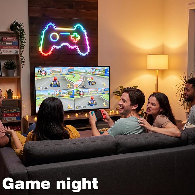 Gamer Neon Sign, Gamepad LED Neon Light, Wall Decor for Gaming Room & Gifts - Image 5