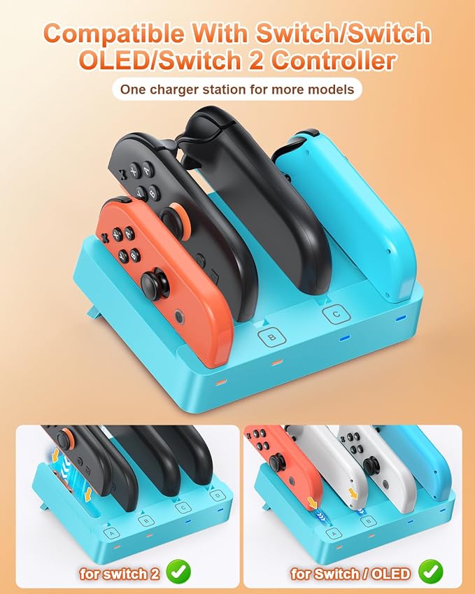 FYOUNG [Switch 2/1 Both] Controller Charger, Charging Dock for JoyCon 2 - Image 2